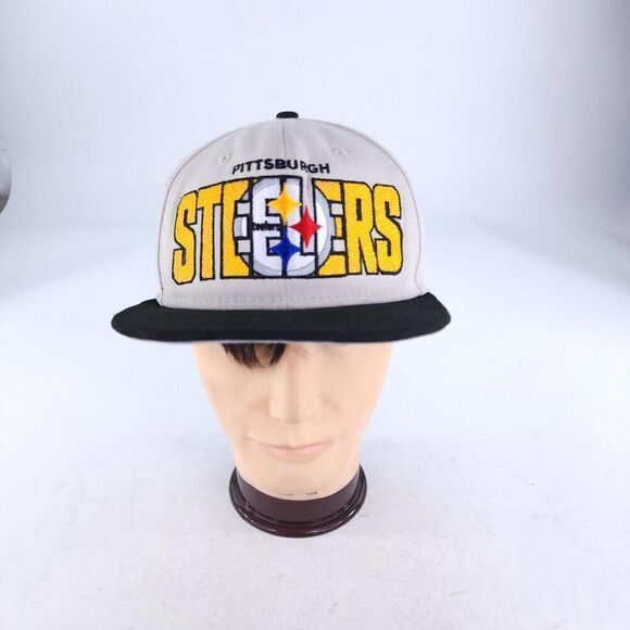 Pittsburgh Steelers New Era Beige/Black 2023 NFL Draft 9FIFTY Snapback Cap Hats - Picture 1 of 9